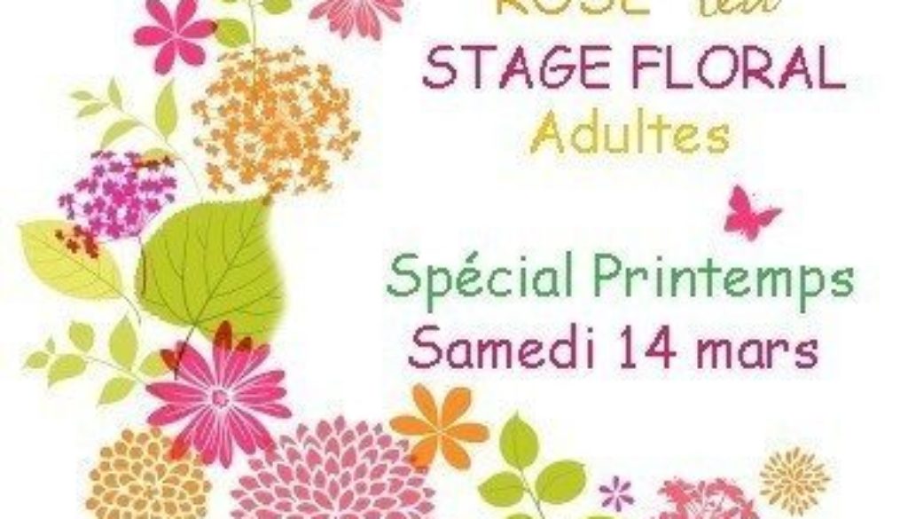 stage adulte printemps 14 mars